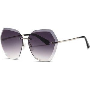 AEVOGUE Sunglasses For Women Oversized Rimless